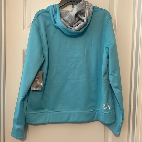 Huk Teal Performance Hoodie - Picture 3 of 3